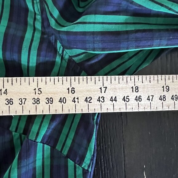 Vineyard Vines Womens Multicolor Plaid Collared Long Sleeve Button-Up Shirt Sz 2 - Picture 9 of 10